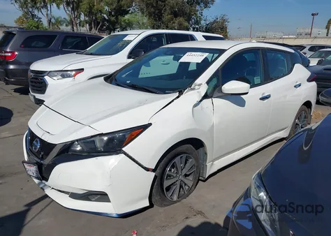 2022 Nissan Leaf S Plus 62 Kwh z USA, uszkodzony, nr VIN 1N4BZ1BV2NC553371